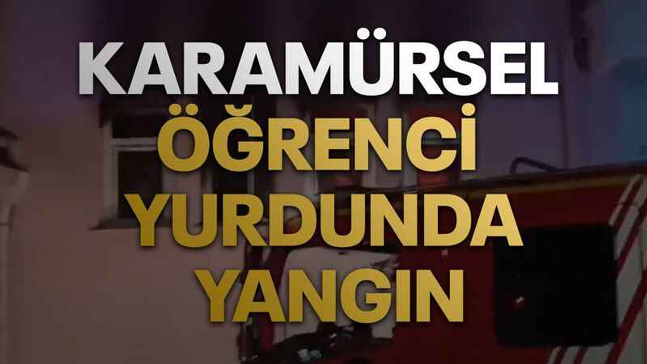 Karamürsel öğrenci yurdunda yangın
